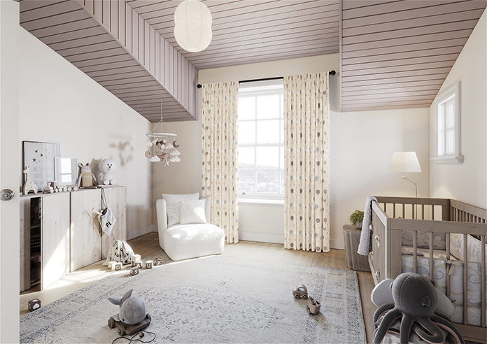 Balloon Festival, Soft Cream - Made to Measure Curtains - Image 7